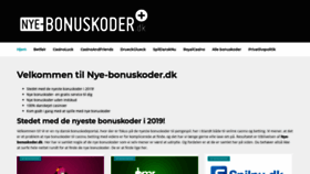 What Nye-bonuskoder.dk website looked like in 2019 (4 years ago)