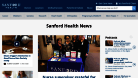 What News.sanfordhealth.org website looked like in 2019 (4 years ago)