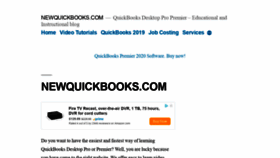 What Newquickbooks.com website looked like in 2019 (4 years ago)