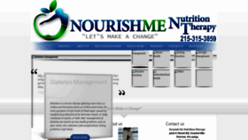 What Nourishmenutritiontherapy.com website looked like in 2019 (4 years ago)