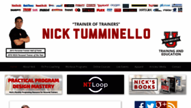 What Nicktumminello.com website looked like in 2019 (4 years ago)