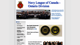 What Navyleagueont.ca website looked like in 2019 (4 years ago)
