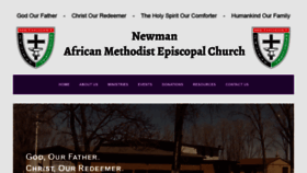 What Newmanamechurch.org website looked like in 2019 (4 years ago)
