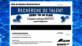 What Natationmontrealnord.ca website looked like in 2019 (4 years ago)