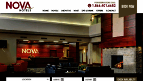 What Novahotels.ca website looked like in 2019 (4 years ago)
