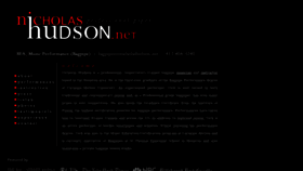 What Nicholashudson.net website looked like in 2019 (4 years ago)