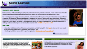 What Noetic-learning.com website looked like in 2019 (4 years ago)