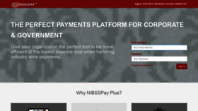 What Nibsspayplus.nibss-plc.com.ng website looked like in 2019 (4 years ago)