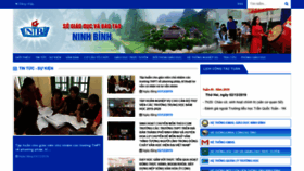 What Ninhbinh.edu.vn website looked like in 2019 (5 years ago)
