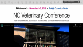 What Ncveterinaryconference.com website looked like in 2019 (4 years ago)