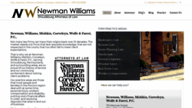 What Newmanwilliams.com website looked like in 2019 (4 years ago)