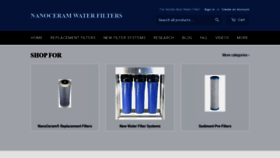 What Nanoceramwaterfilters.com website looked like in 2019 (5 years ago)