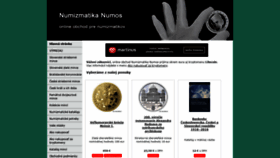 What Numizmatika.biz website looked like in 2019 (4 years ago)