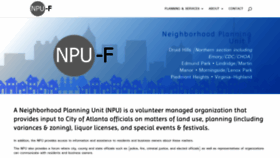 What Npufatlanta.org website looked like in 2019 (4 years ago)
