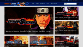 What Narutogames.co website looked like in 2019 (4 years ago)