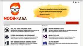 What Noobdoaaa.com website looked like in 2019 (4 years ago)