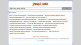What New.jrmp3.info website looked like in 2019 (4 years ago)