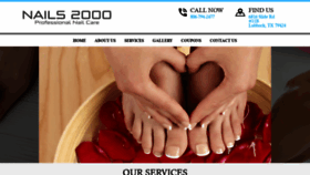 What Nails2000lubbock.com website looked like in 2019 (4 years ago)