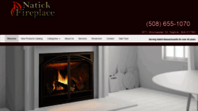 What Natickfireplace.biz website looked like in 2019 (4 years ago)