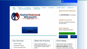 What Naplesvascular.com website looked like in 2019 (4 years ago)