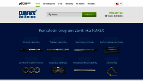 What Narexzd.cz website looked like in 2019 (4 years ago)