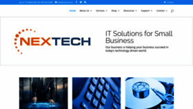What Nextech.net website looked like in 2019 (4 years ago)