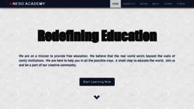 What Nesoacademy.org website looked like in 2019 (4 years ago)