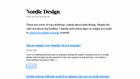 What Nordic-design.net website looked like in 2019 (4 years ago)