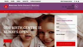 What Narayanasuperspecialityhospitals.in website looked like in 2019 (4 years ago)