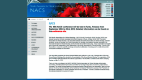 What Nacs.eu website looked like in 2019 (4 years ago)