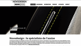 What Novodesign.fr website looked like in 2019 (4 years ago)