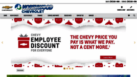 What Northwoodchevy.com website looked like in 2019 (4 years ago)
