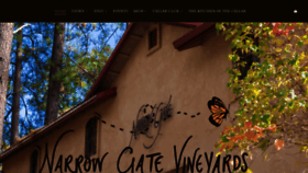What Narrowgatevineyards.com website looked like in 2019 (4 years ago)