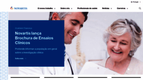 What Novartis.pt website looked like in 2019 (4 years ago)