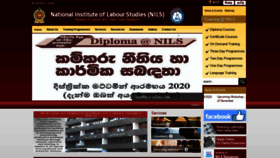 What Nils.gov.lk website looked like in 2019 (4 years ago)