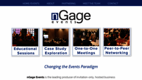 What Ngagevents.com website looked like in 2019 (4 years ago)