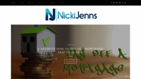 What Nickijenns.com website looked like in 2019 (4 years ago)