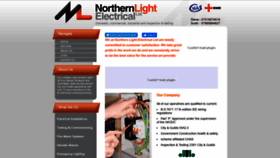 What Northernlightelectrical.com website looked like in 2019 (4 years ago)