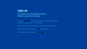 What Niram.org website looked like in 2019 (4 years ago)