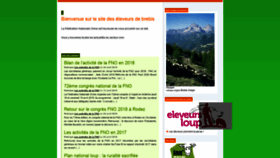 What Nosbrebis.fr website looked like in 2019 (4 years ago)