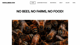What Nokillbees.com website looked like in 2019 (4 years ago)