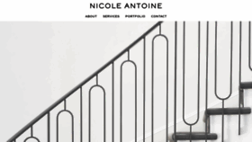What Nicoleantoine.com website looked like in 2019 (4 years ago)