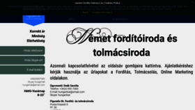 What Nemet-fordito-tolmacs.eu website looked like in 2019 (4 years ago)