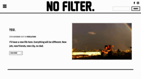 What Nofilterzine.com website looked like in 2019 (4 years ago)