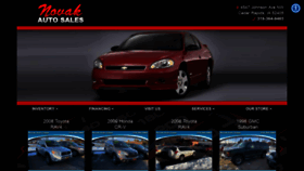What Novakautosales.com website looked like in 2019 (4 years ago)