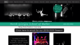 What Ngaschoolofballet.com website looked like in 2019 (4 years ago)