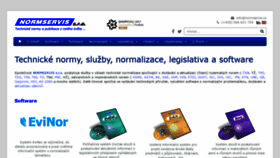 What Normservis.cz website looked like in 2019 (4 years ago)