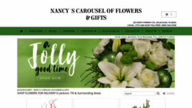What Nancyscarouselflowers.com website looked like in 2019 (4 years ago)