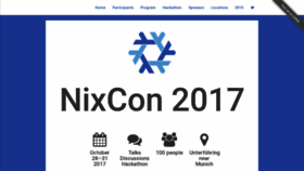 What Nixcon2017.org website looked like in 2019 (4 years ago)