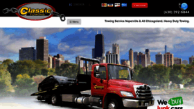 What Napervilleclassictowing.com website looked like in 2019 (6 years ago)